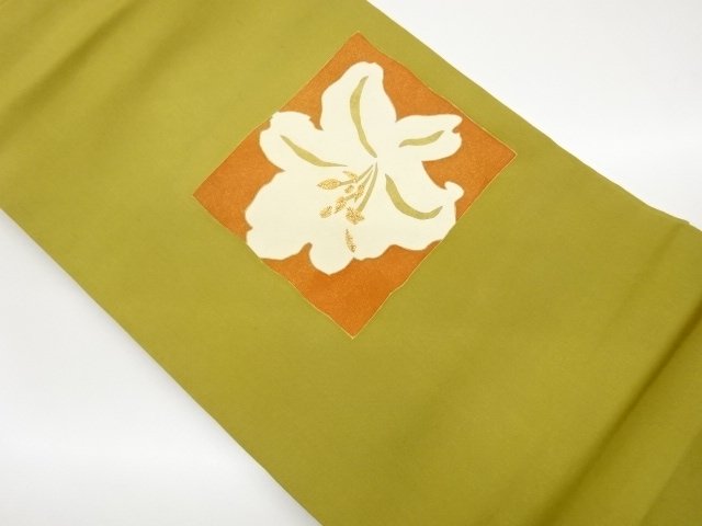 JAPANESE KIMONO / SHISE KINZAI KINKOMA EMBROIDERY SHIKISHI PAPER / FLO